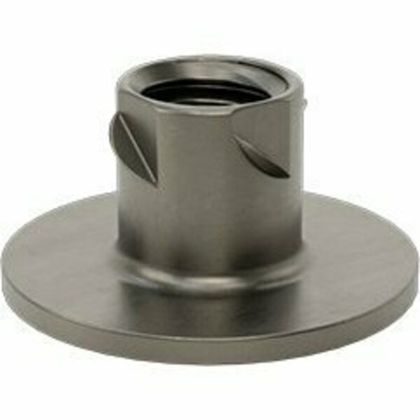 Bsc Preferred Ultra-Split-Resistant Tee Nut Inserts for Hardwood Steel 3/8-16 Thread .501 Installed Lngth, 20PK 90598A031